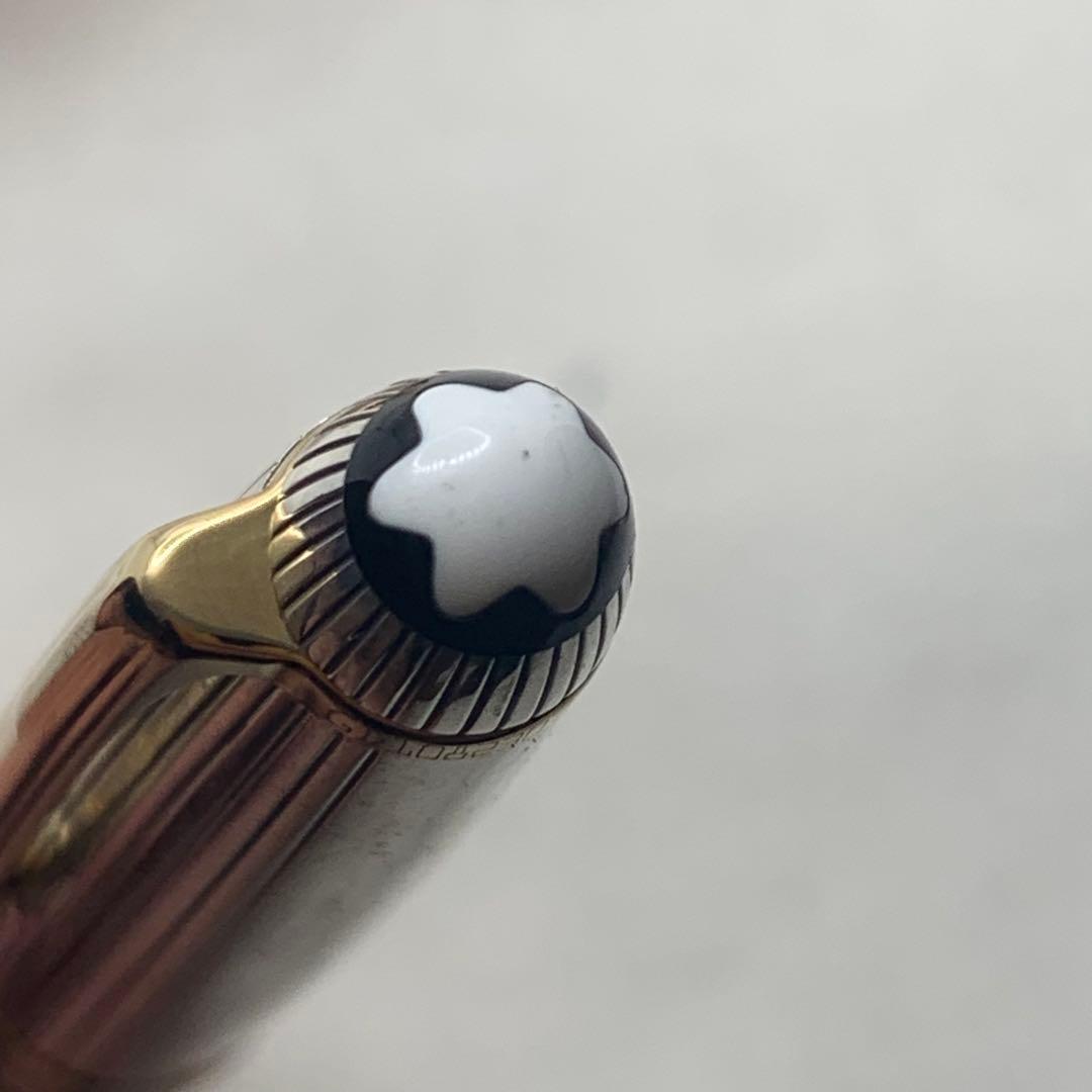 純銀　モンブラン　マイスターシュテュック　1641 ソリテールドゥエ　ボールペン