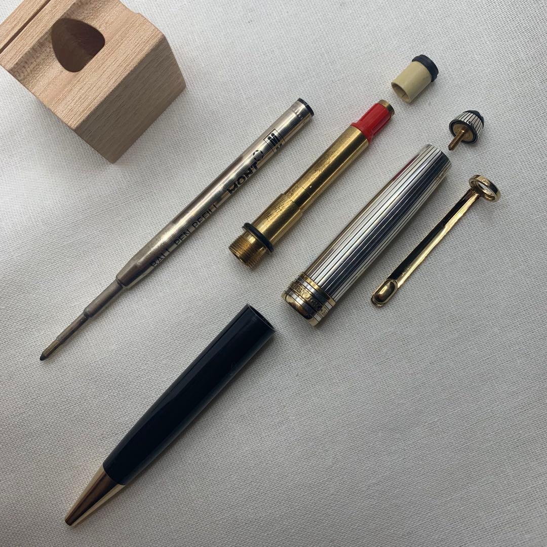 純銀　モンブラン　マイスターシュテュック　1641 ソリテールドゥエ　ボールペン