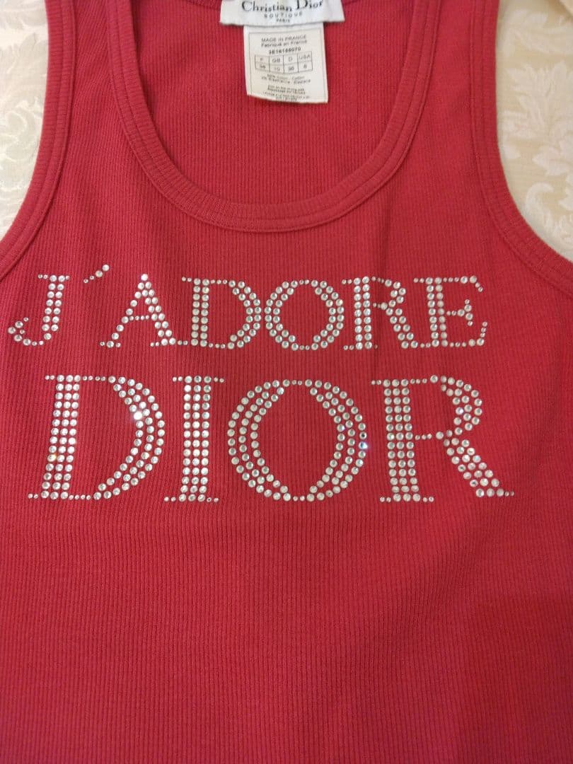 Ｄｉｏｒ タンクトップ スワロフスキー ロゴ
