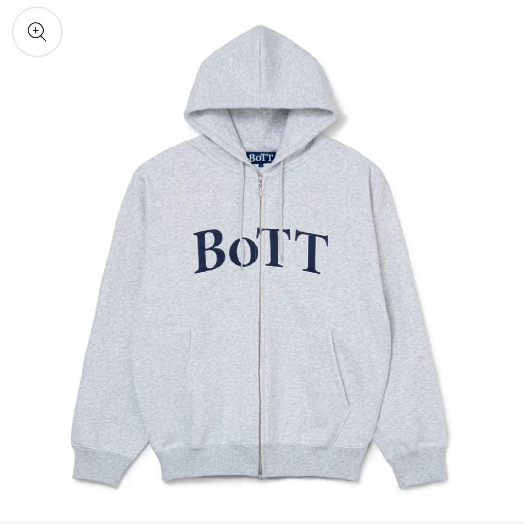BoTT パーカー グレー OG Logo Zip Hoodie Ash