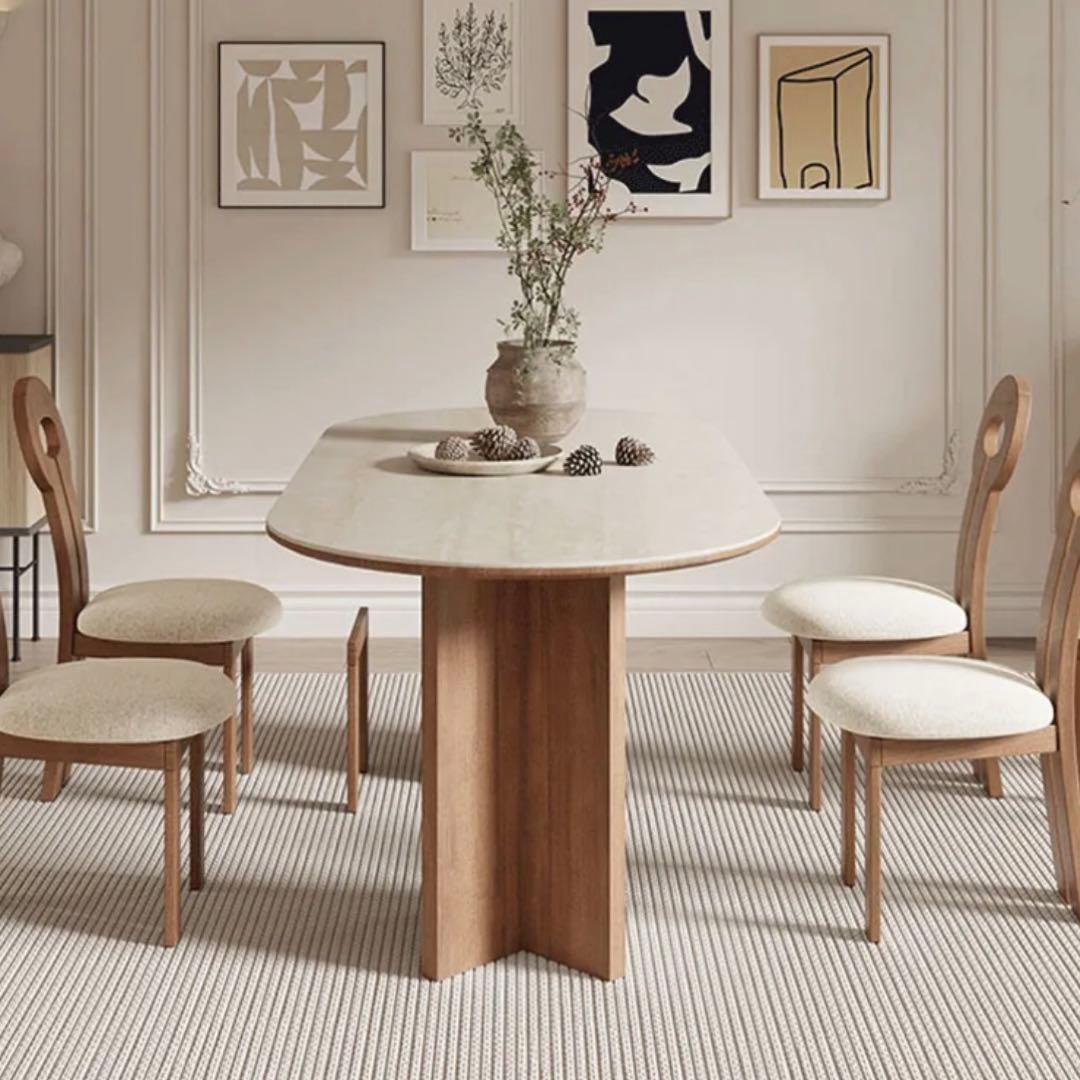 モダン楕円形ダイニングテーブル