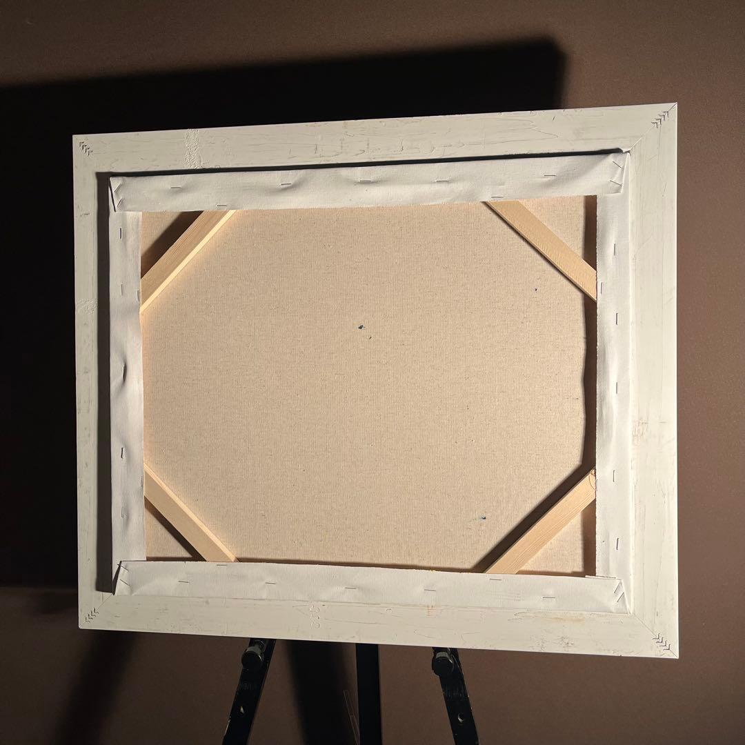 ★秀作★ 手書き油絵 ゴッホ アルルの跳ね橋 肉筆絵画 額付き 油彩画