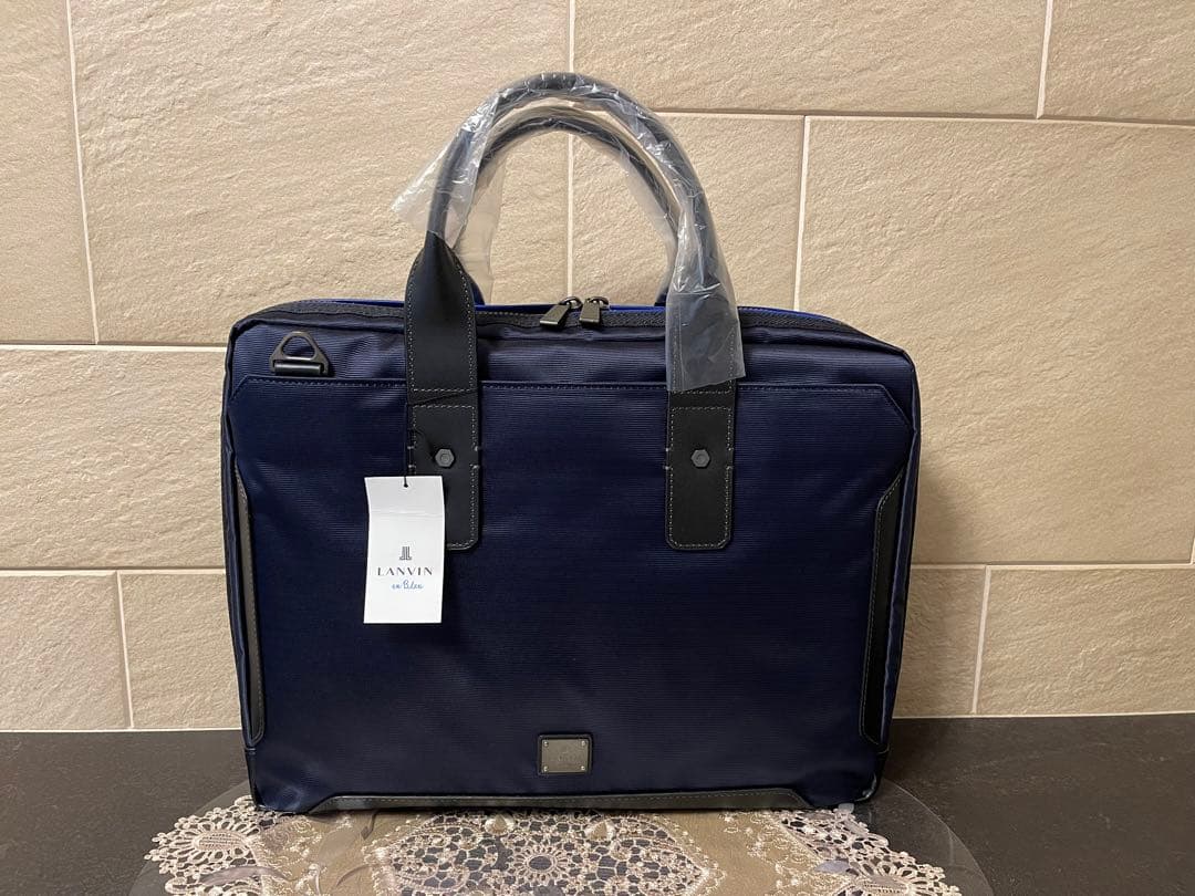 【新品】LANVIN en Bleu　ビジネスバッグ　紺　27,500円