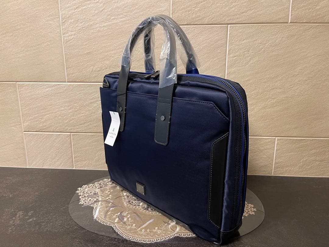 【新品】LANVIN en Bleu　ビジネスバッグ　紺　27,500円