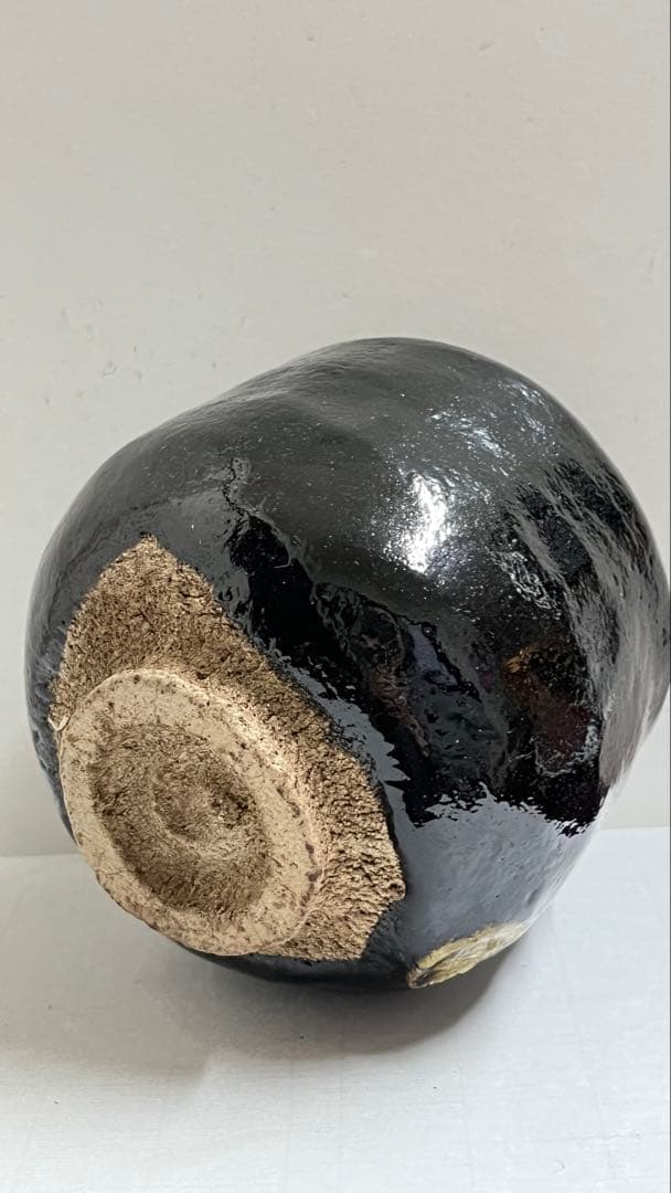 黒楽茶碗　楽茶碗の名工 伊藤才叟造　共箱値下げしました。