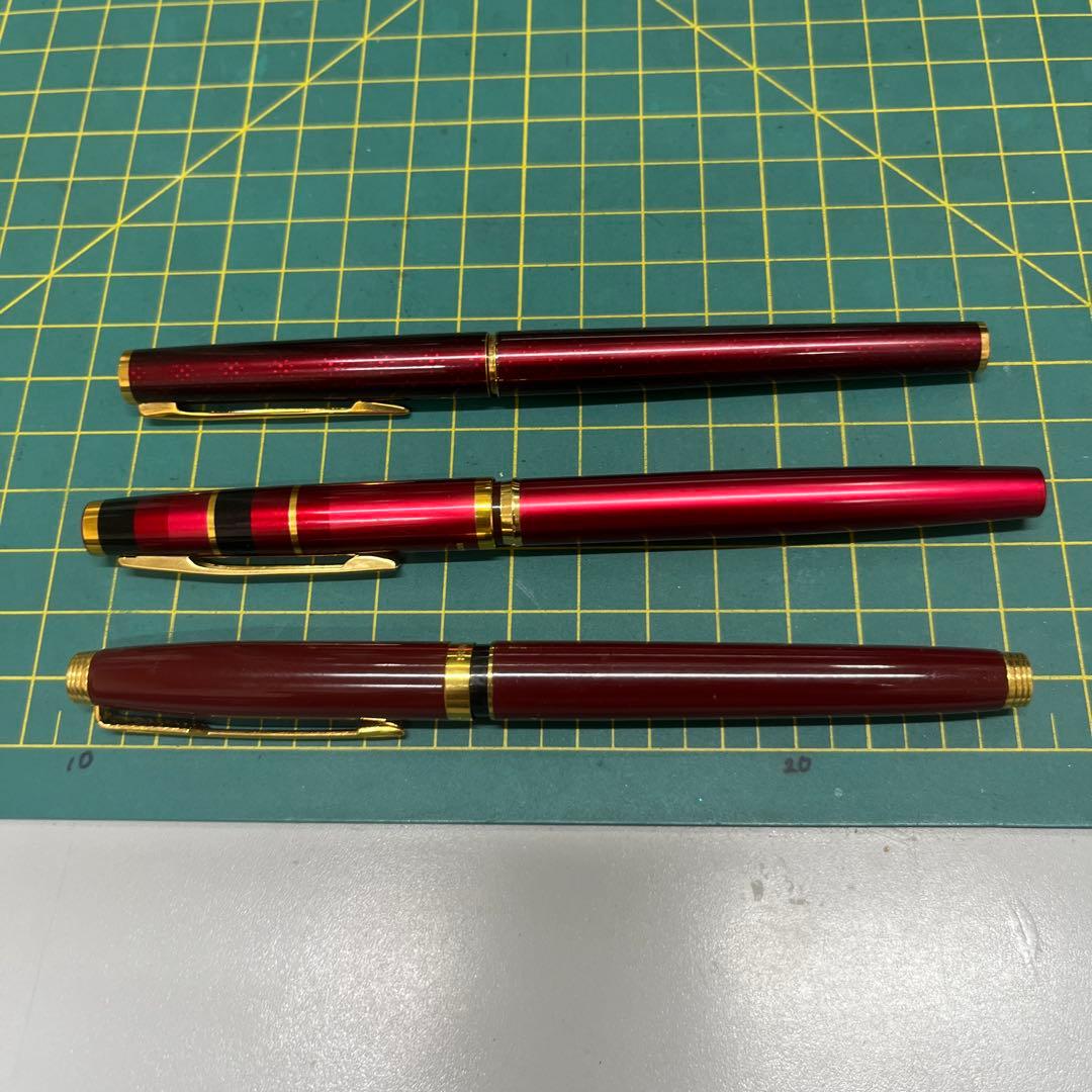 万年筆3本セット　ペン先k14メーカー万年筆