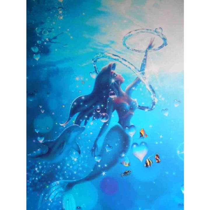 ラッセン　リーチングフォローラブ　ディズニー 木枠サイズ60㎝×90㎝