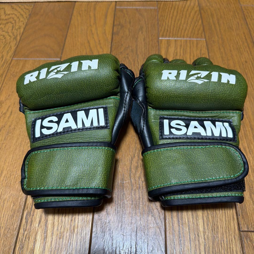 RIZIN ISAMI オープンフィンガーグローブ　奏。