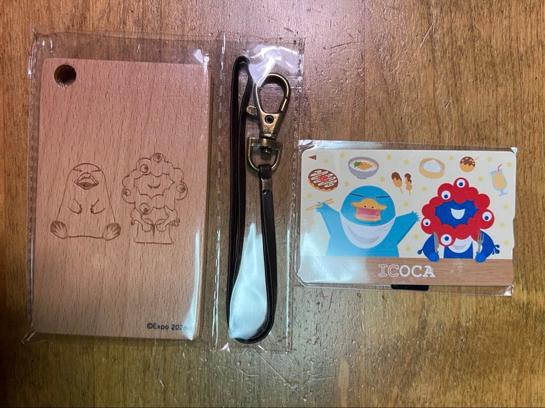 万博限定ICOCA ミャクミャクコラボ 木製パスケースセット EXPO2025