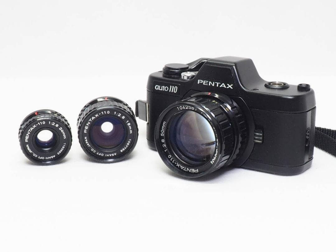 ■美品■ PENTAX AUTO110 トリプルレンズセット 良好 露出計稼働