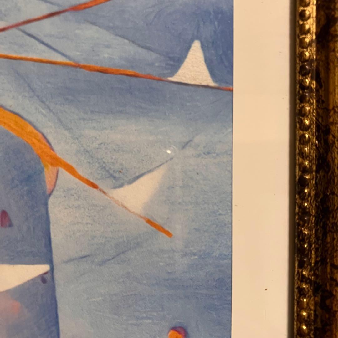 ジブリアート12 魔女の宅急便より「太陽の風車」　額装品　32.7㎝×24.0㎝