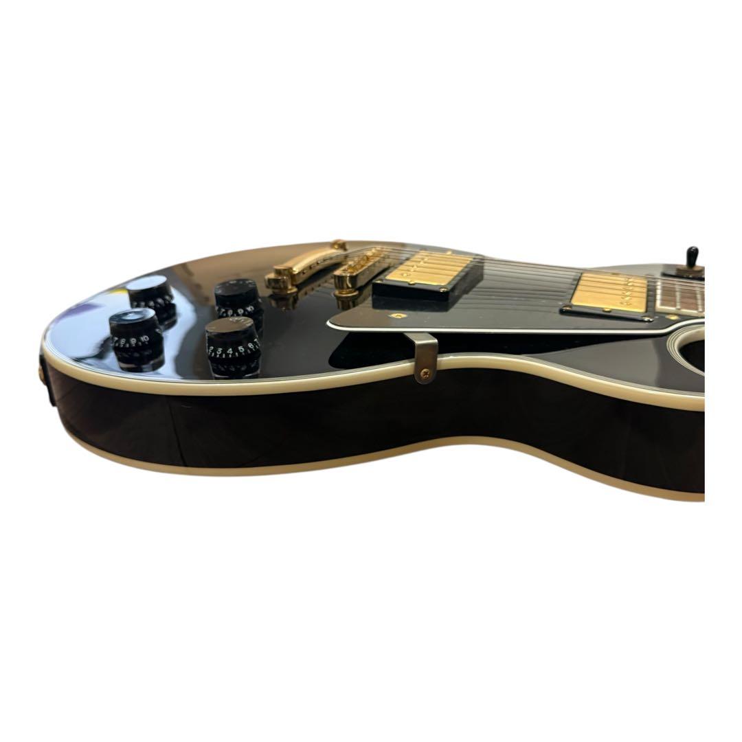 BUSKER'S レスポールカスタム風 エレキギター 黒×金　ぼっちざろっく