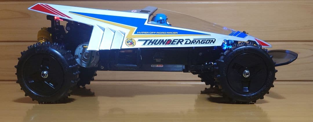 タミヤ電動RCカーNo.158サンダードラゴンLEDライト付プロポ…完成品セット