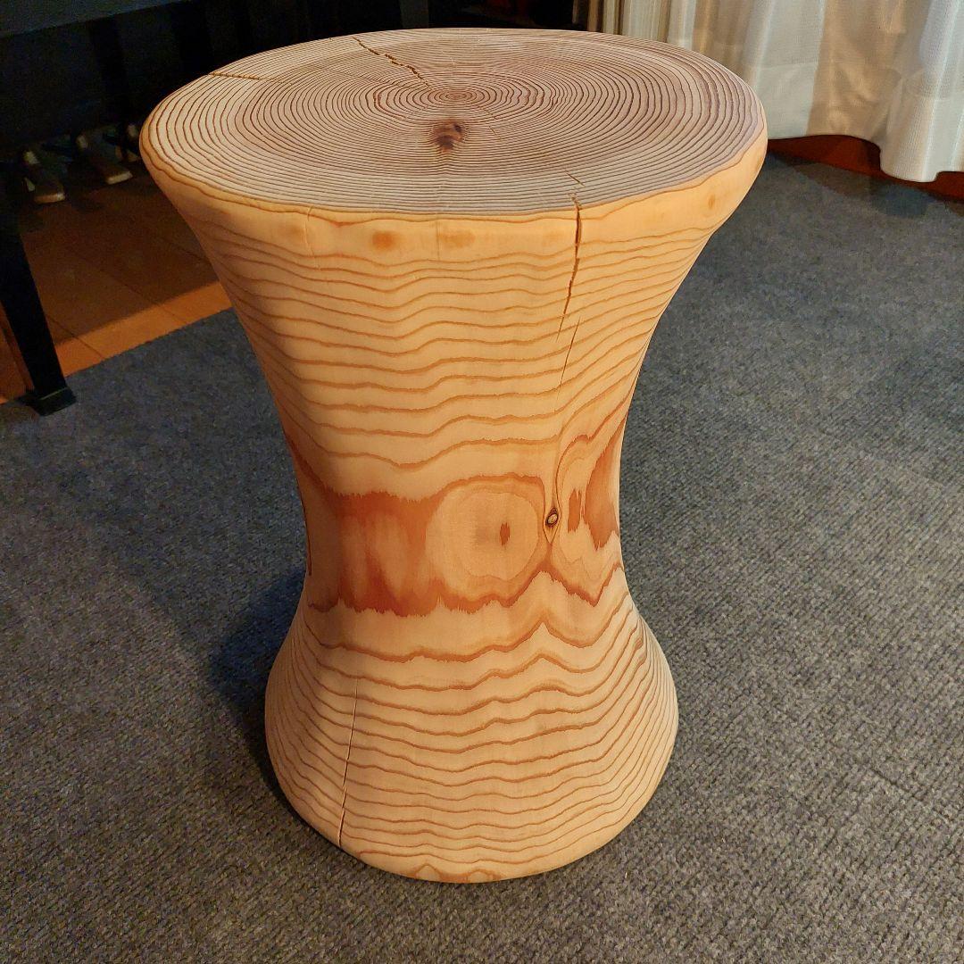 杉 切り株 丸太 椅子 スツール 高さ約39㎝ 12600円