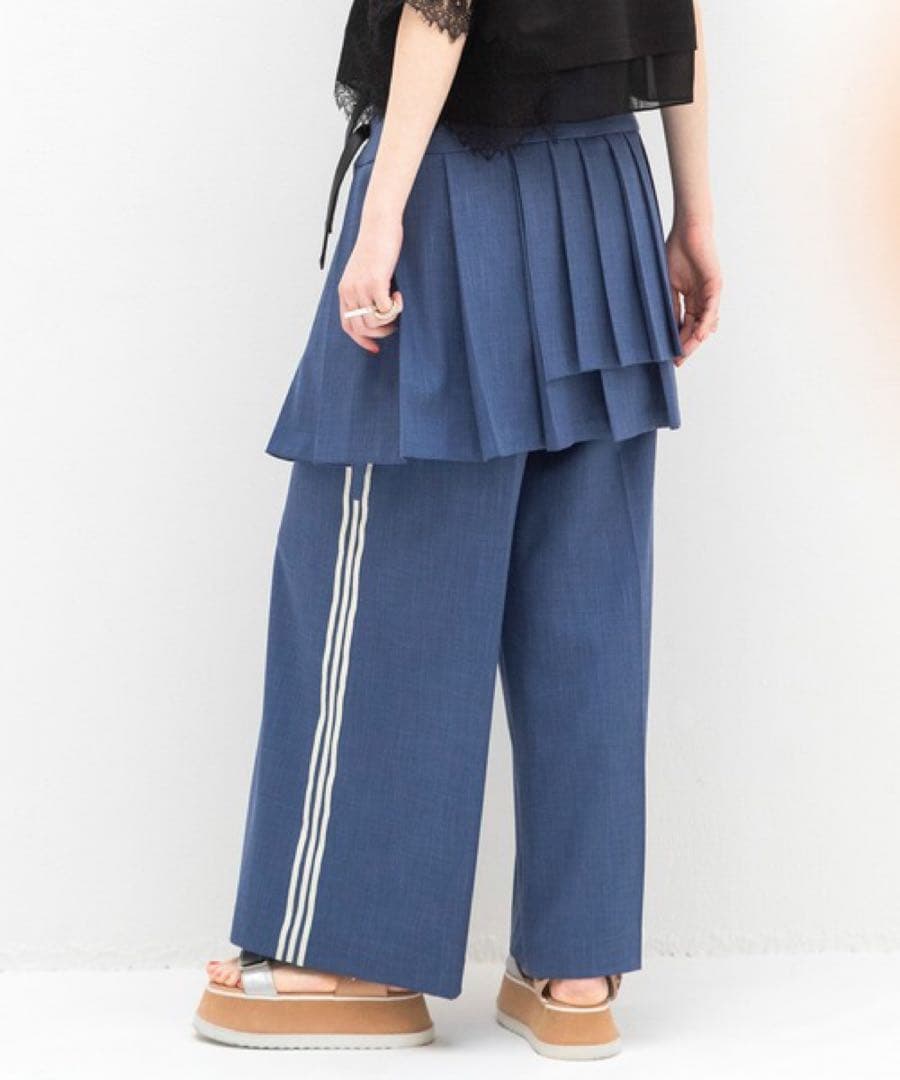 モ*ン様 AULA AILA プリーツスカートレイヤードパンツ