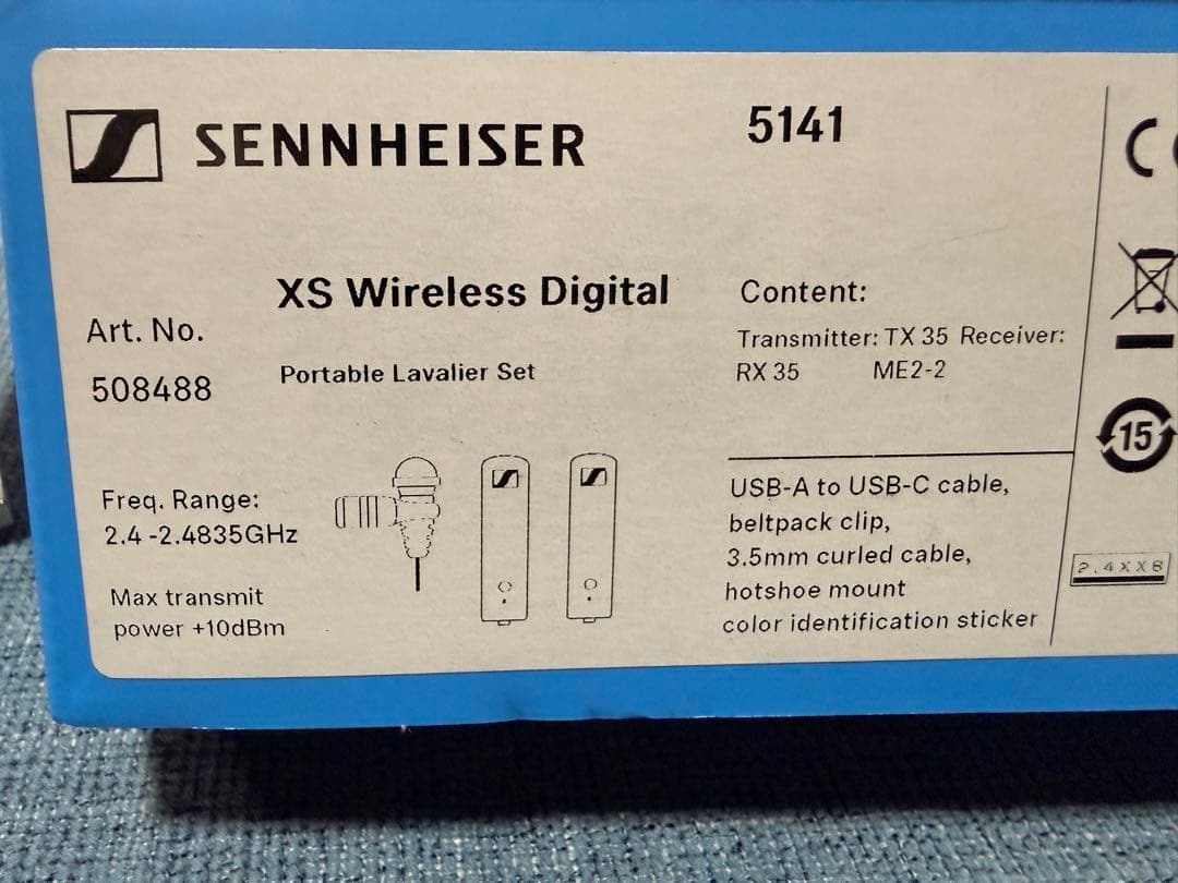 ゼンハイザー XSW-D ポータブルラベリアセット（ワイヤレスマイク）