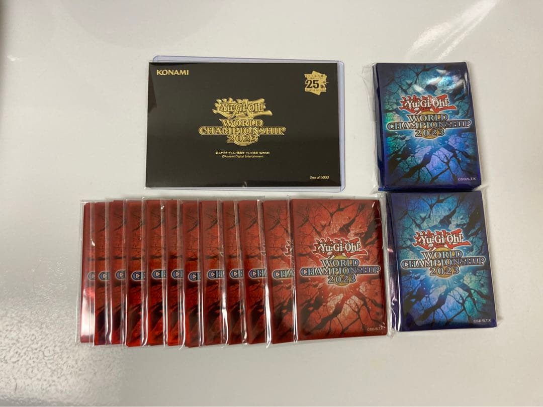 遊戯王WCS2023 プロモーション黒封筒+赤青スリーブセット