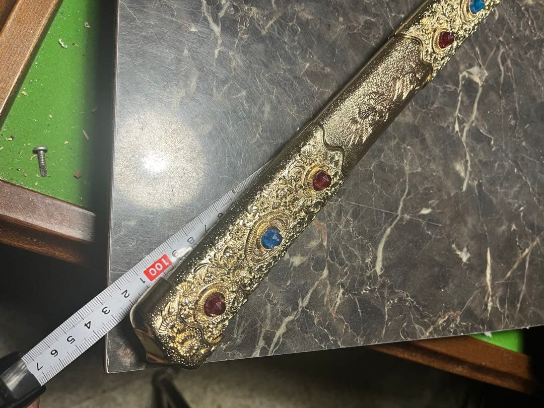 国宝梨地螺鈿金装飾剣、梨地螺鈿金装飾剣、模造刀、レプリカ、金メッキ