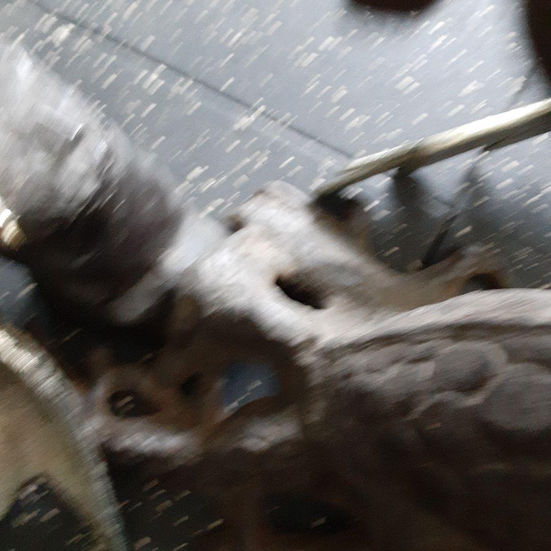 希少珍品　大きな鷲の銅製品置物　金シルバー