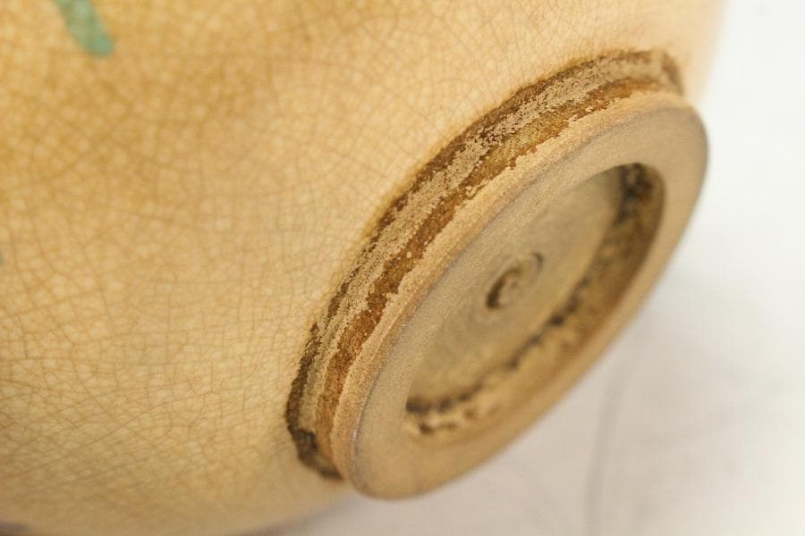 茶道具 古清水 しめ縄絵 茶碗 美品(K-BB519)