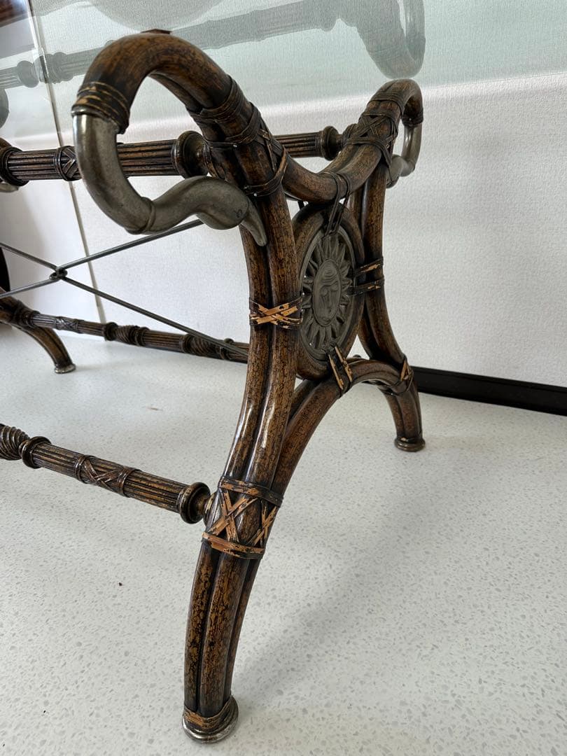 英国 リジェンシー様式 スワンネック ダイニングテーブル