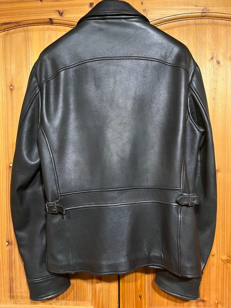 ラルフローレン パープルレーベル レザー ライダースジャケット