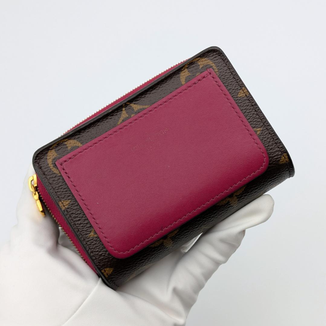 ルイヴィトン モノグラム ポルトフォイユ・ルー フューシャ M82377 IC