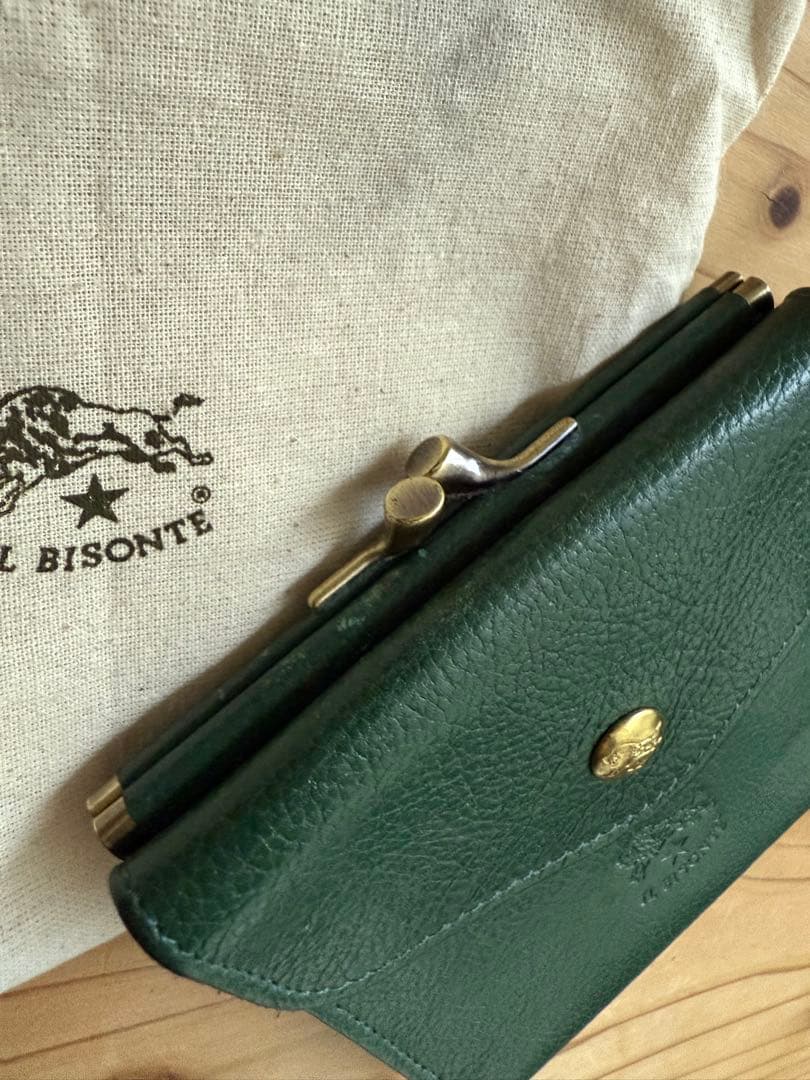 IL BISONTE イルビゾンテ　二つ折り財布 付属品あり