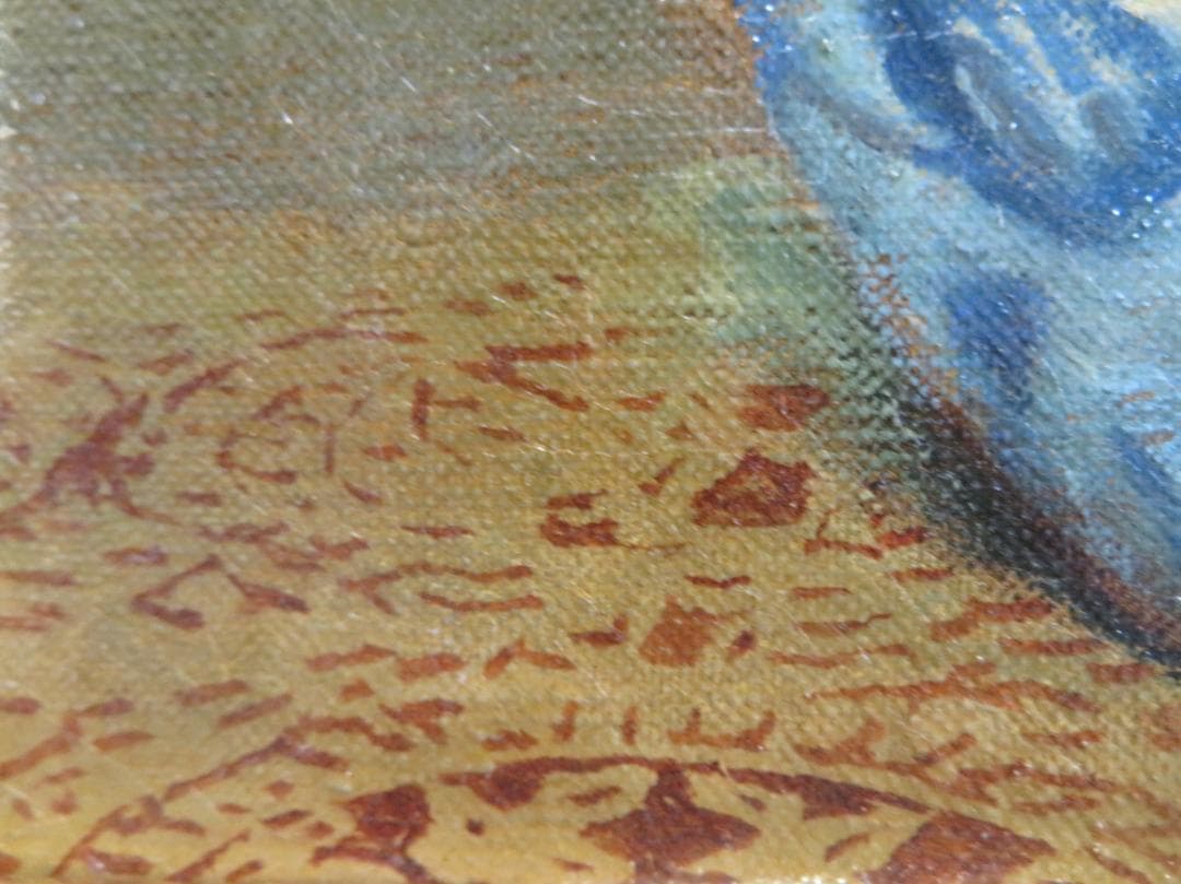 ◆石井光雄 「薔薇　ペルシャ壺」　F4号　日本自然派美術会委員　師：岡田三郎◆