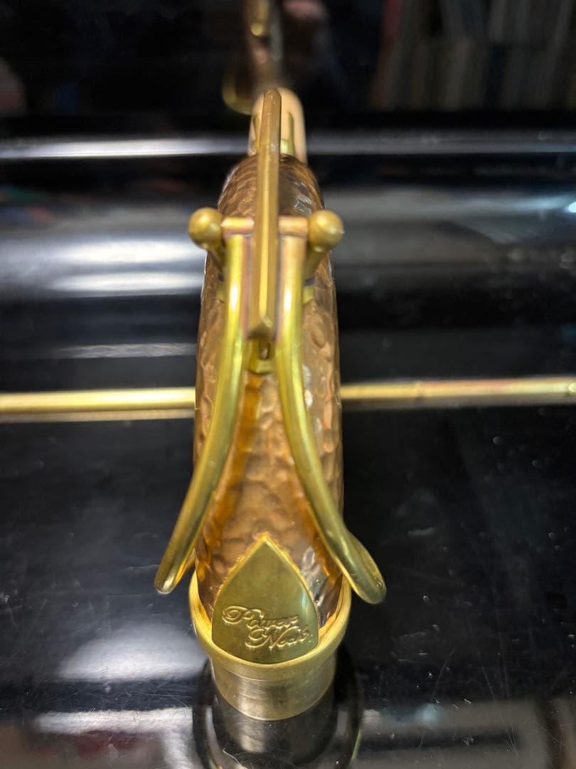 テナーサックス用 ネックEastren Music製ブロンズハンマード仕上げ