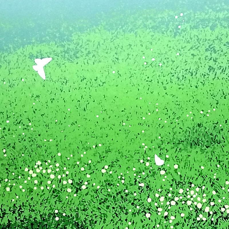 ☆池上壮豊☆「萌草-6」シルクスクリーン　e.d122/195