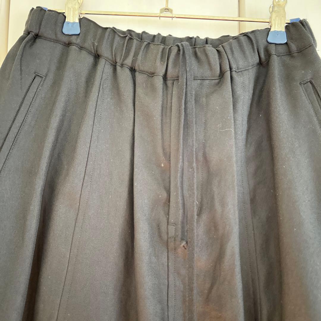 黒 サルエルパンツ ゴム入り