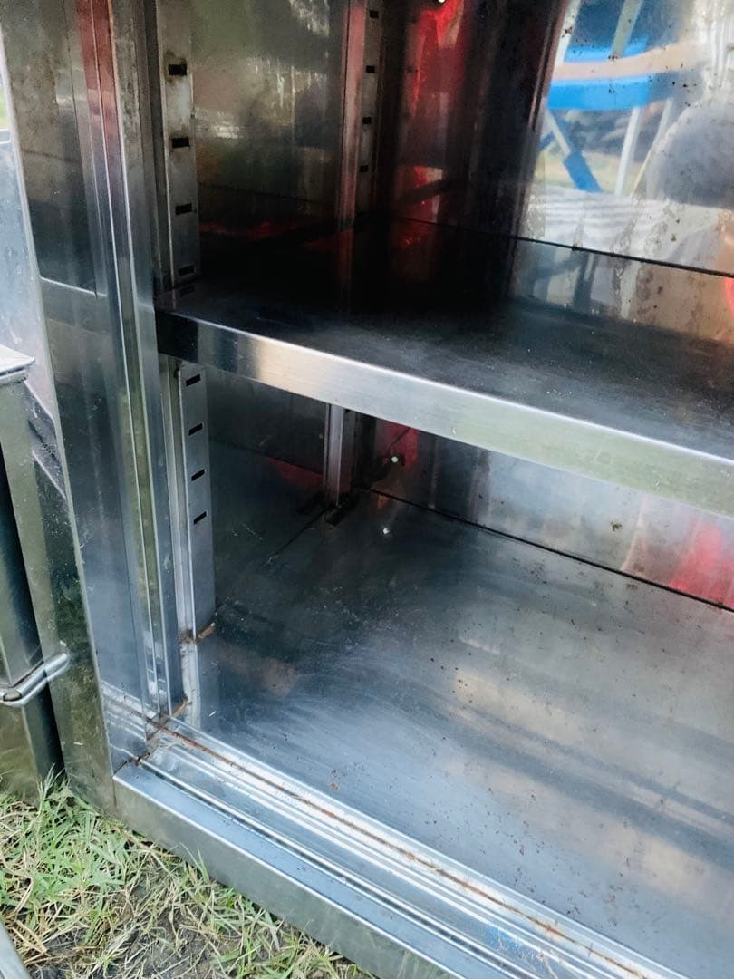 戸棚 ステンレス製収納　業務用　扉付き　高さ調整可能棚付き　120cm