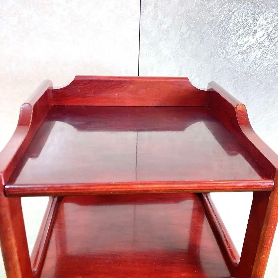 カリモク　電話台 棚 サイドラック チェスト 昭和レトロ コロニアル