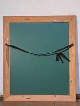 【真作】版画　技法不明　木のある風景　繊細な線描と色彩の調和　X50