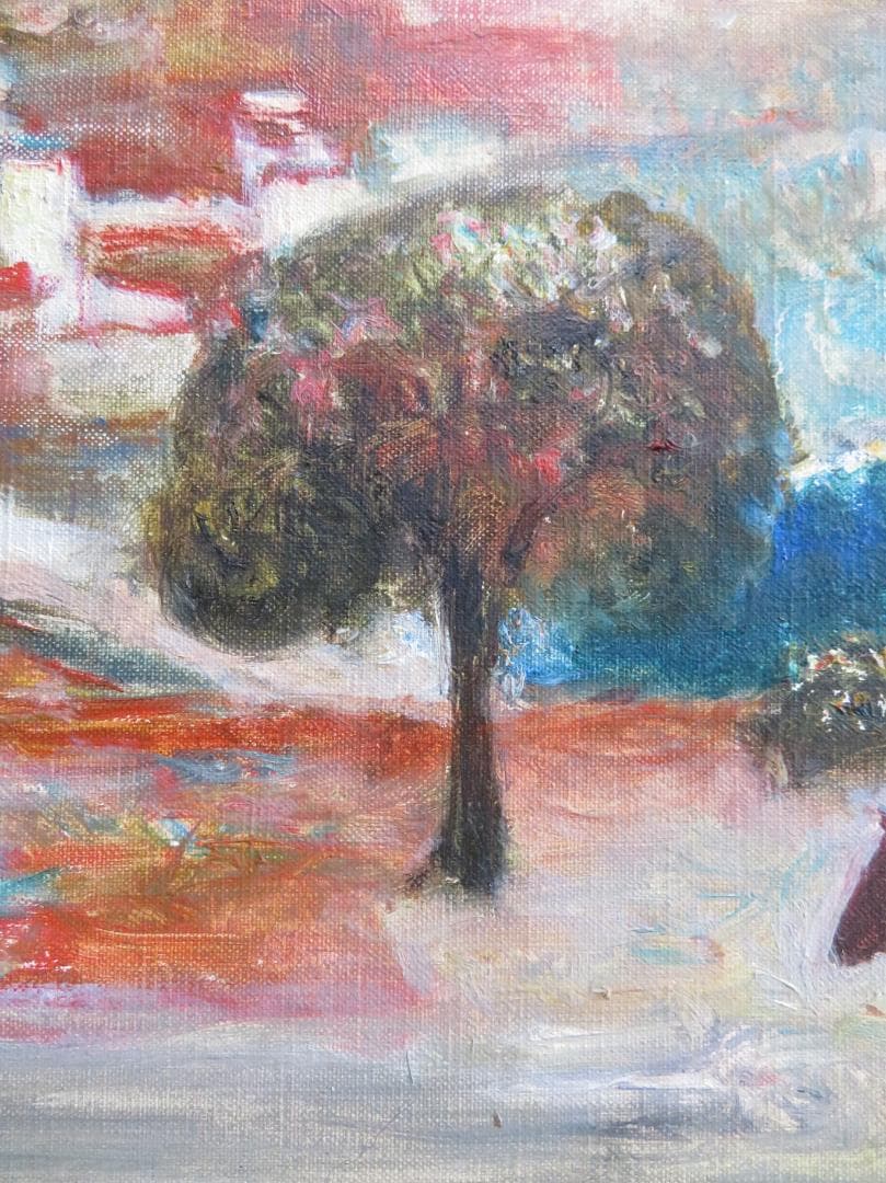 芝田米三　「スペイン風景」　油彩F6号　芸術院会員 　安井賞受賞　師：須田国太郎