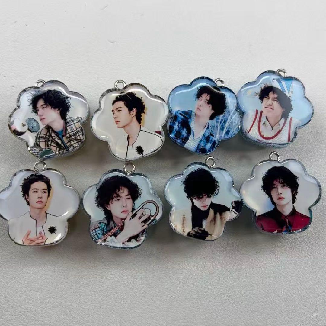 Mサイズ 新作 肖戦 王一博 レジン肉球キーホルダー　12点セット❣️1230