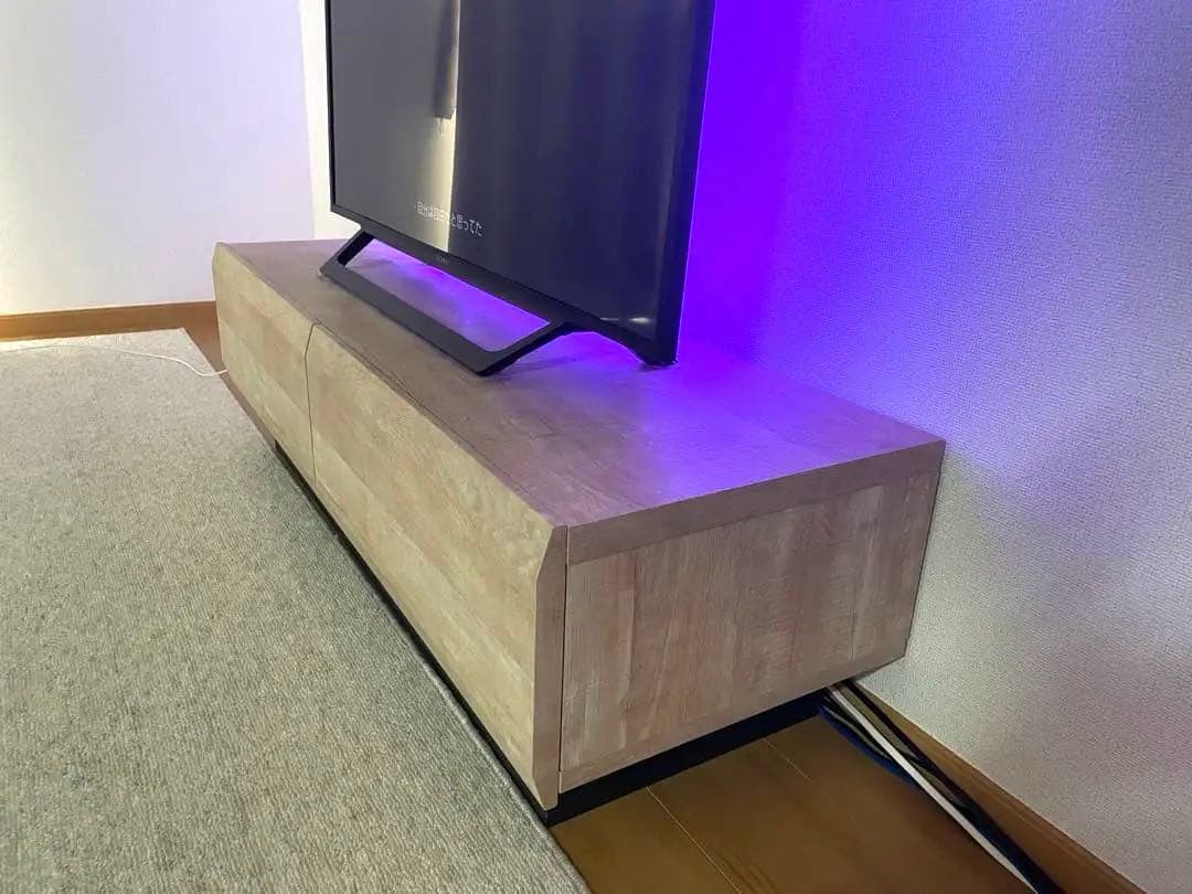 送料込み美品！✴︎白井産業　テレビボード　ナチュラルブラウン　幅120cm