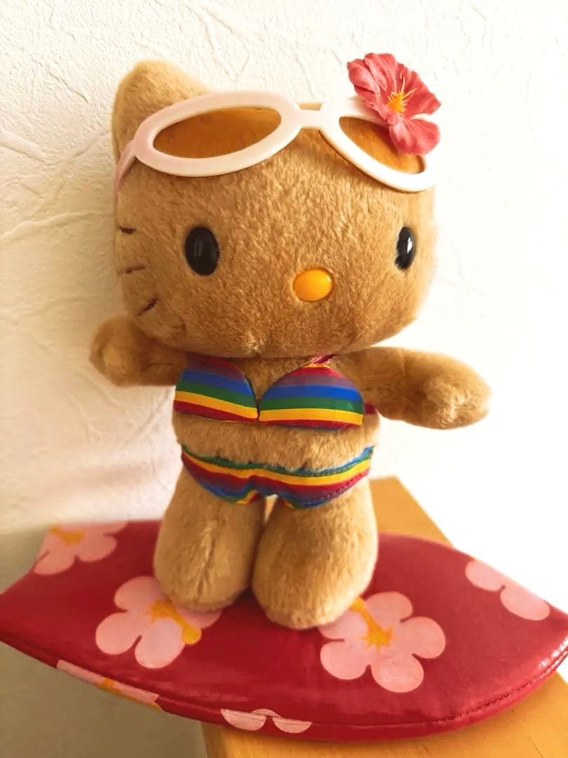 日焼け　ハローキティ　サーフィン　2001年　ぬいぐるみ
