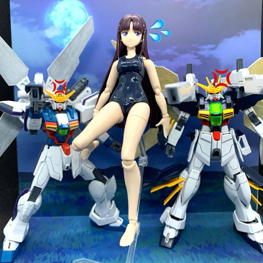ティファ&ガンダムX&ガンダムDX　3体セット　完成品　ガンプラ　hg