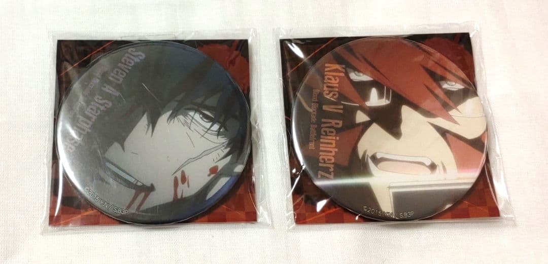 血界戦線　缶バッジ　クラウス&スティーブン