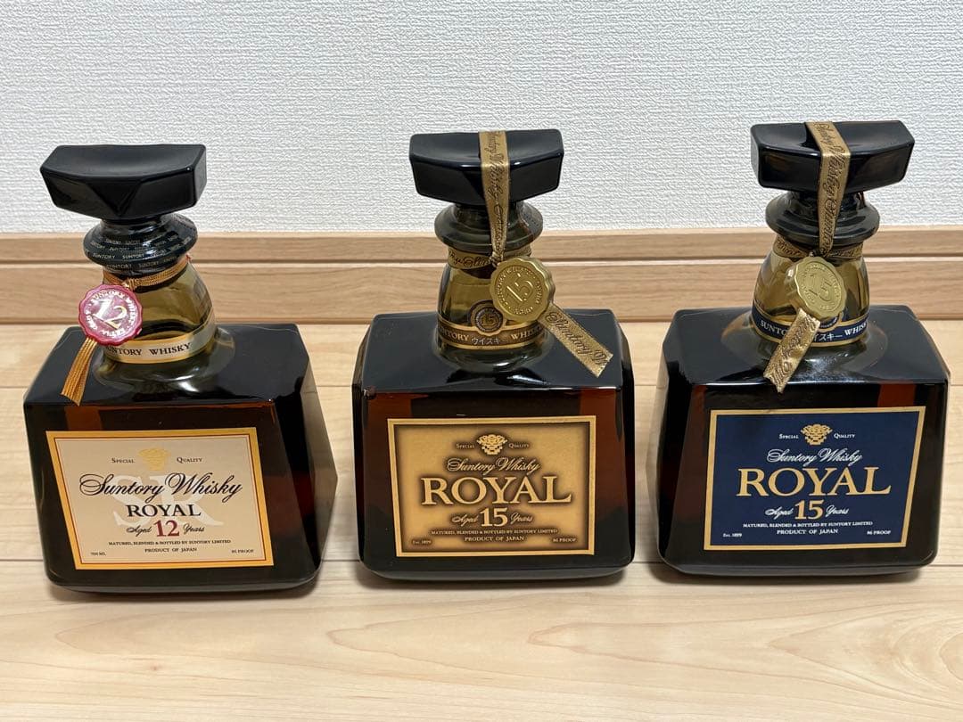 新品未開封　ローヤル15年　2本　ローヤル12年　1本