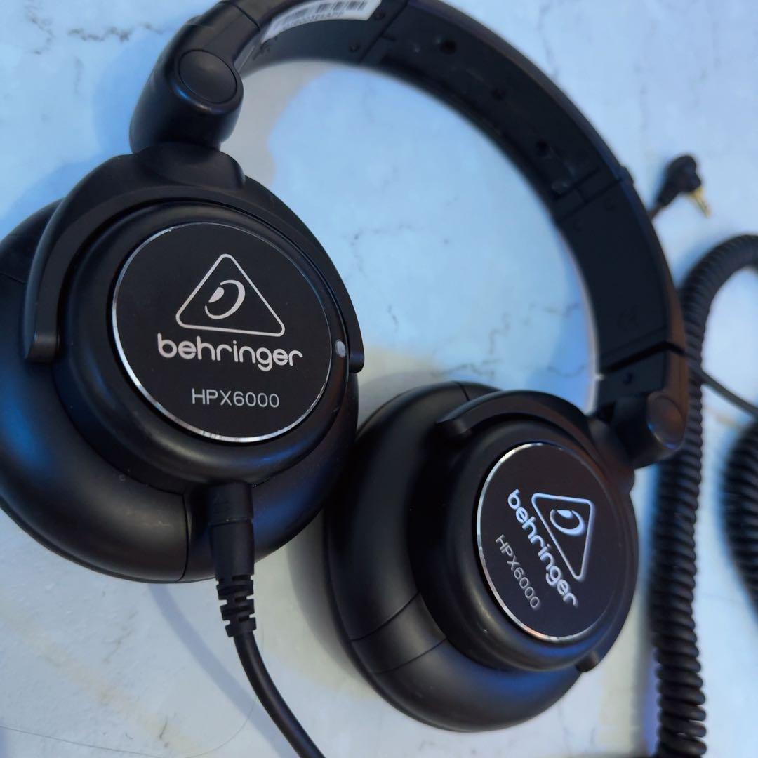 美品/ほぼ新品 behringer HPX6000 DJ用ヘッドホン