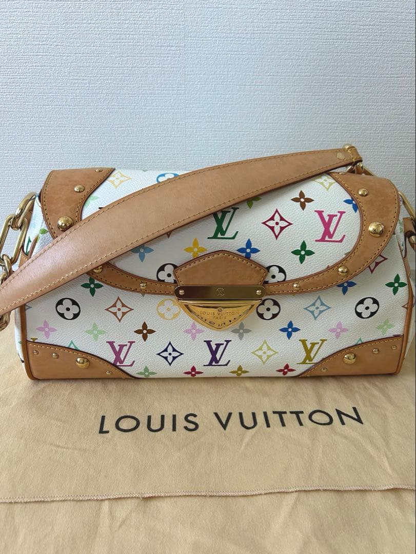 LOUISVUITTON ルイヴィトンバッグ ビバリーMMマルチカラーホワイト