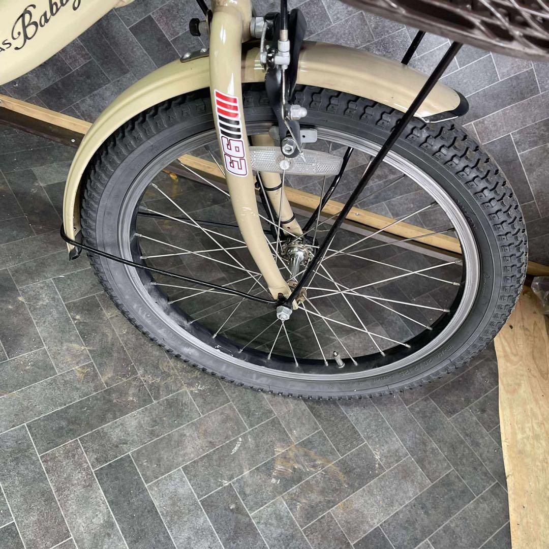 目通し 電動アシスト自転車 ベージュ シティタイプ