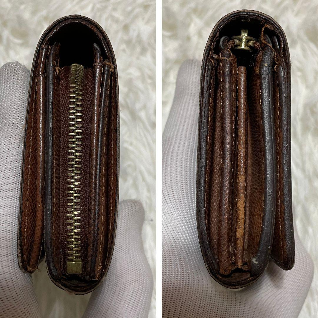 ルイヴィトン　ポルトモネビエトレゾール　折り財布　L字ジップ　モノグラム　PVC