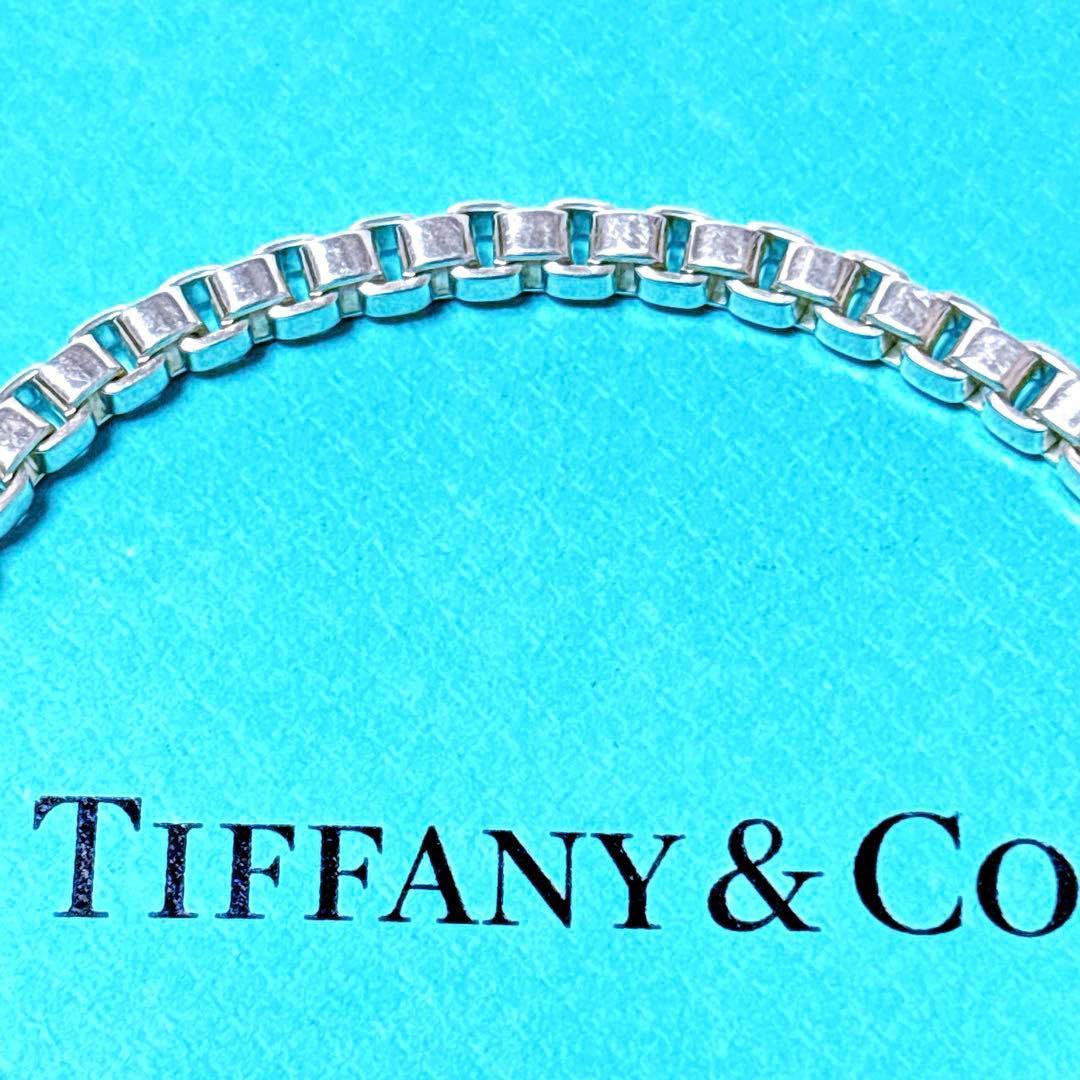 【美品】18.5cm ティファニー ベネチアン ブレスレット シルバー925