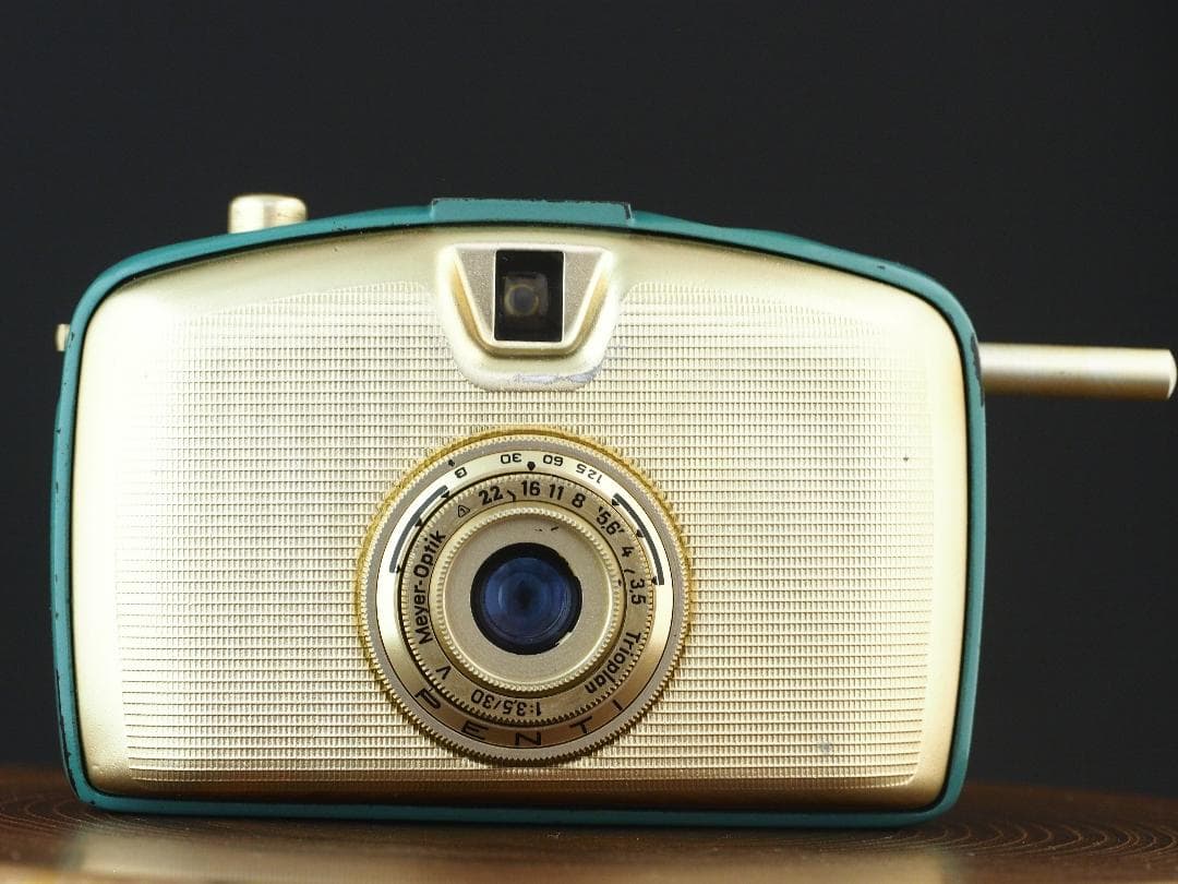 PENTI ハーフ判カメラ TRIOPLAN 3.5/30 ターコイズブルー