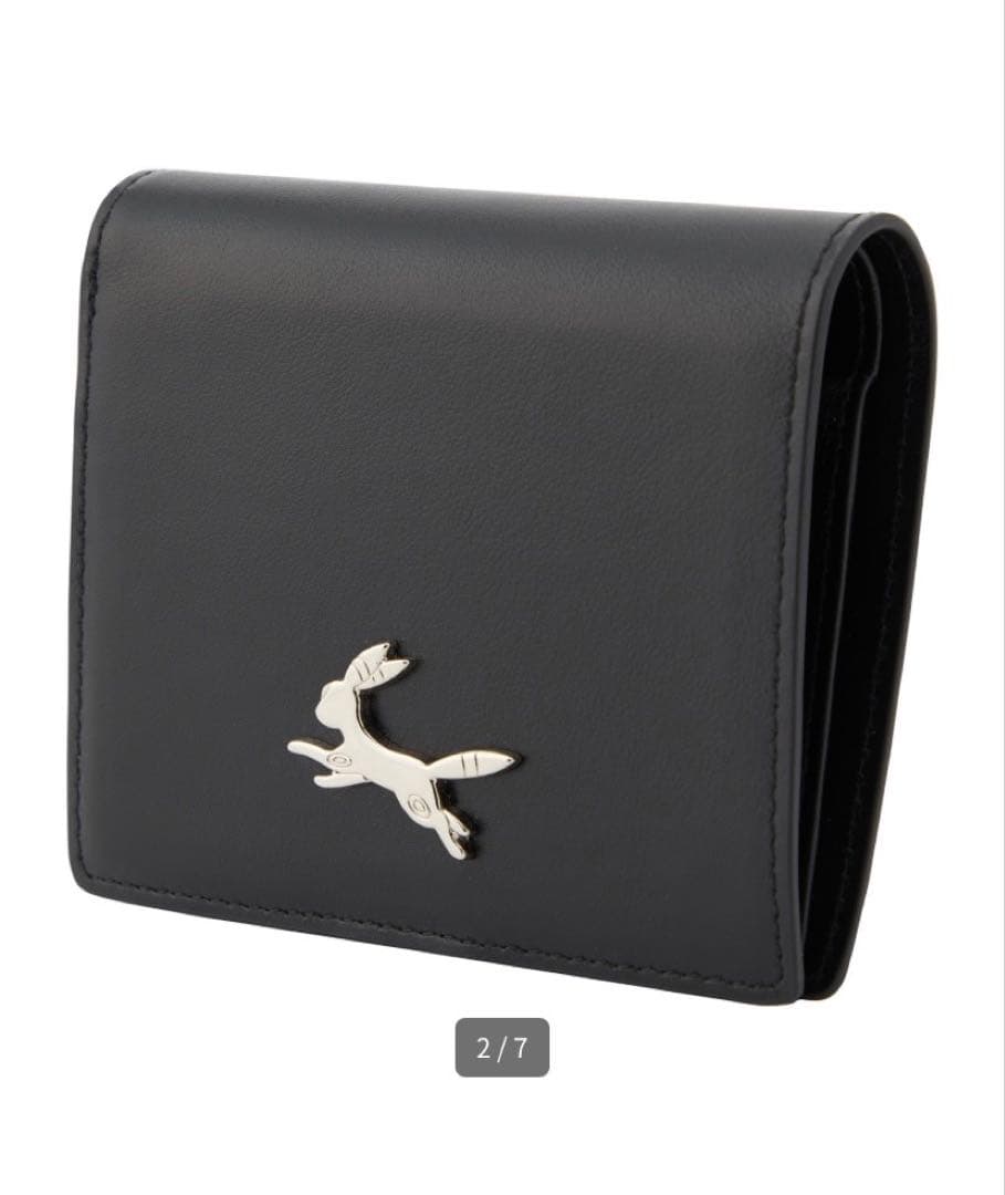 本革二つ折り財布 ブラッキー　ポケモン