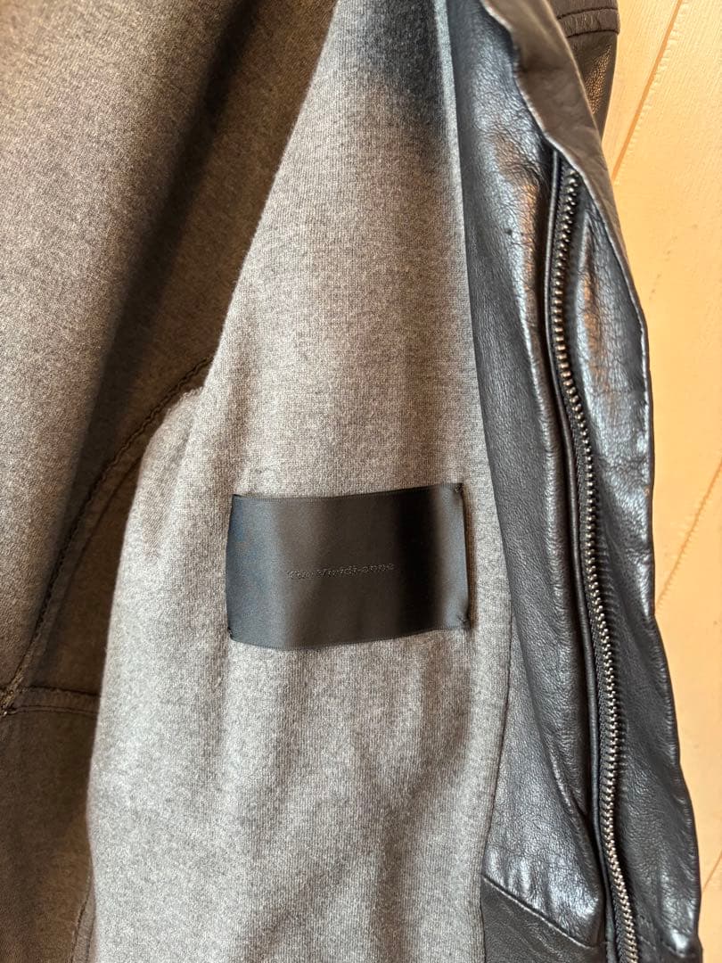 ビリジアン　シングルライダースジャケット